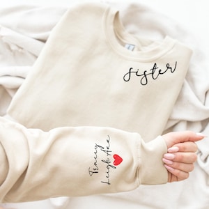 Custom Sister Sweatshirt, Sister Gifts, Personalized Gifts,Sister Sweatshirt, Custom Sweatshirt, Custom Gift, Siblings Gift, Gift for Sister