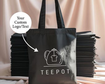 Personalized Bulk Tote Bags Custom Logo, Photo, Text: Small Business Promotional Gift