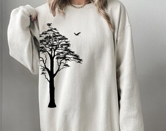 Tree Sweatshirt, Adventure Sweatshirt, Camping Sweatshirt, Hiking Hoodie, Nature Sweatshirt, Nature Lover Gift, Gift for Her, Gift for Him