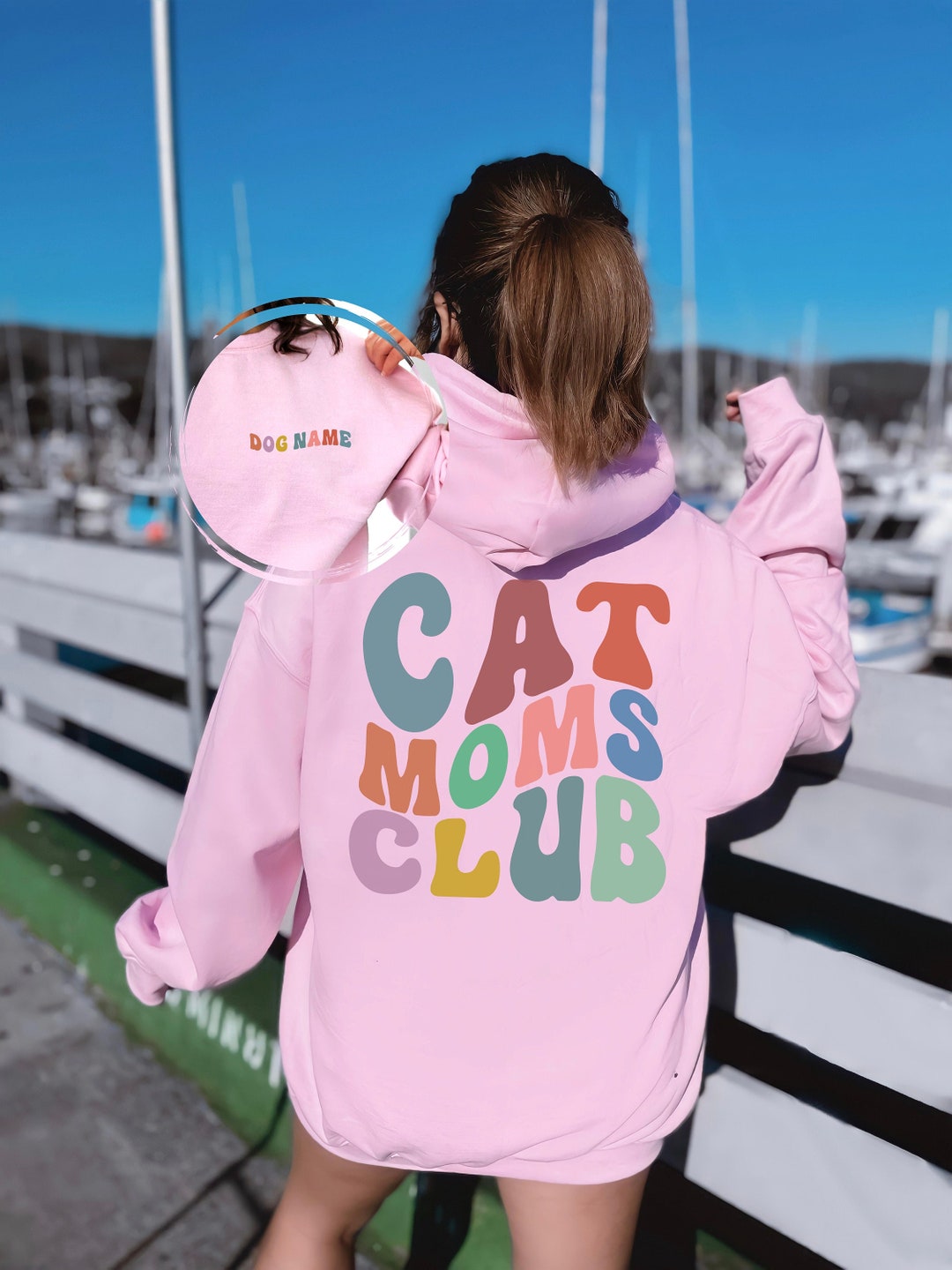 Custom Cat Mom Sweatshirt Custom Sweatshirt Personalization Etsy