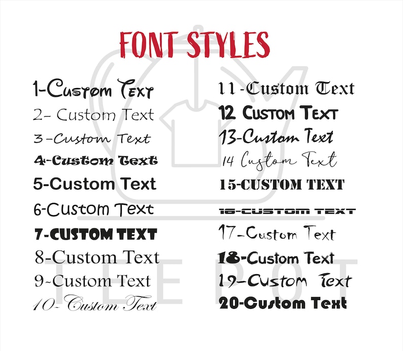 a collection of font styles, including various custom text styles, such as "11-Custom Text", "12-Custom Text", "3-Custom Text", "4-Custom Text", "5-Custom Text", "6-Custom Text", "7-Custom Text", "8-Custom Text", "9-Custom Text", and "10-Custom Text". These font styles can be used for different purposes, such as creating custom text, designing logos, or other graphic design projects.
