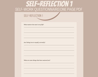 110 Self Reflection Questions for Journalig Talking Playing - Etsy