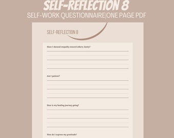 110 Self Reflection Questions for Journalig Talking Playing - Etsy
