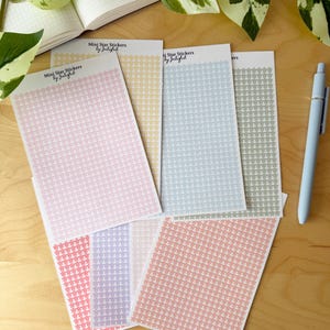 Colorful Mini Star Stickers | 560 Individual Mini Stars | Matte Sticker Sheet | 4.5mm wide | Planner, Journal, Calender Deco Supplies