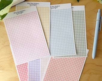 Colorful Mini Star Stickers | 560 Individual Mini Stars | Matte Sticker Sheet | 4.5mm wide | Planner, Journal, Calender Deco Supplies
