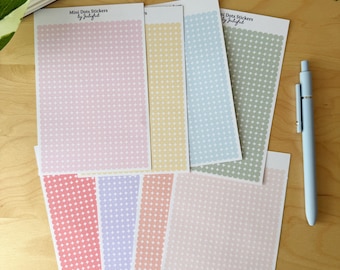 Colorful Mini Dot Stickers | 560 Individual Mini Circles | Matte Sticker Sheet | 4mm wide | Planner, Journal, Calender Deco Supplies