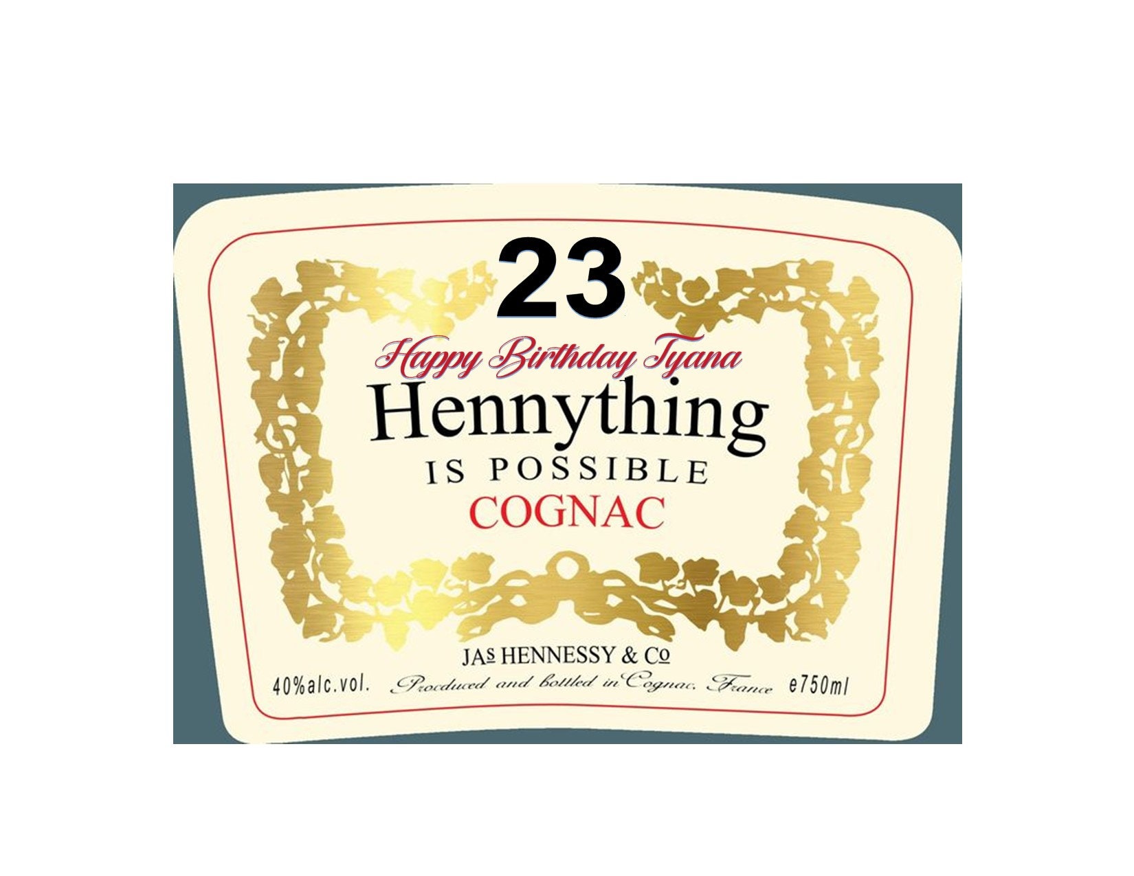 Hennessy Label Template Hennessy Label Template