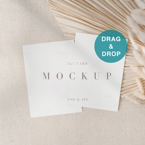 5 x 7 kaart mockup, dubbele kaart, uitnodiging mockup, bruiloft uitnodiging mockup, kaart mockup, uitnodigen mockup, bruiloft mockup, Boho mockup, R01, R217