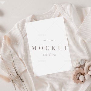 5x7 Karte Mockup, Baby Shower Mockup, Einladungskarte Mockup, Blanko Karte Mockup, Invite Mockup, 5x7 Kinderzimmer Karte, Kinder Mockup, P096, R106