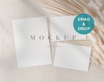 Wedding Suite Mockup, Invitation Suite, 5x7 Card Mockup, Invitation Mockup, Invite, Wedding Stationary, Greeting Card Mockups, R01, R226