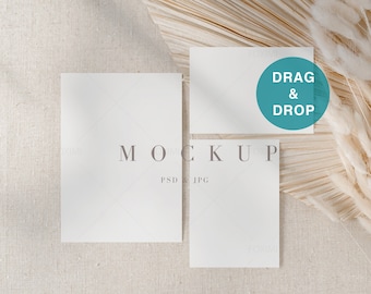 5x7 Card Mockup, Invitation Mockup, Wedding invitation mockup, Invite,Invitation Set Mockup,Invitation Suite, Wedding Suite Mockup, R01,R223