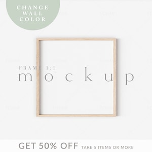 Square Frame Mockup, Wall Art Mockup, Frame Mockups, Poster Mockup, Print Mockup, Frame Mock Ups, Mockup Frame, PSD Mockup|t2w3|273