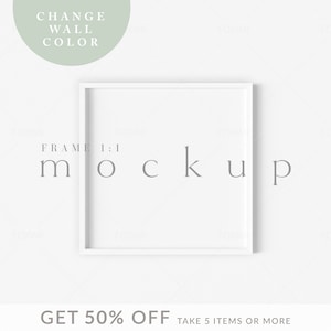 Square Frame Mockup, Wall Art Mockup, Frame Mockups, Poster Mockup, Print Mockup, Frame Mock Ups, Mockup Frame, PSD Mockup|t3w3|272