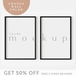 A4|A3|DIN A ISO| 2 Frame Mockup, Wall Art Mockup, Frame Mockups, Poster Mockup, Print Mockup,Frame Mock Ups,Mockup Frame,PSD Mockup|t1w1|067