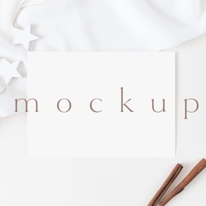 7x5 Weihnachtskarten Mockup, Horizontale Karte, Karten Mock Ups, Produkt Hintergrund, Postkarte Mockup, Grußkarte Mockups, Minimal Mockup, P05, R06