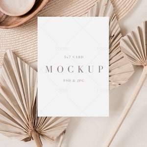 5x7 Card Mockup, Wedding invitation mockup, Baby Shower Mockup, Invitation Card Mockup,Simple Card Mockup,White Card mockup,Clean,P093, R64
