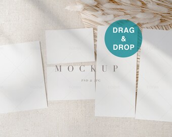 Wedding Suite Mockup, 5x7 Card Mockup,Invitation Mockup, Menu Mockup, Wedding stationery mockup, Wedding program, Invitation Suite,R01,R232