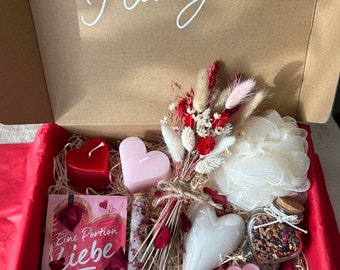 Geschenkbox Valentinstag / Geschenkset / Valentinstag / Liebe und Entspannung
