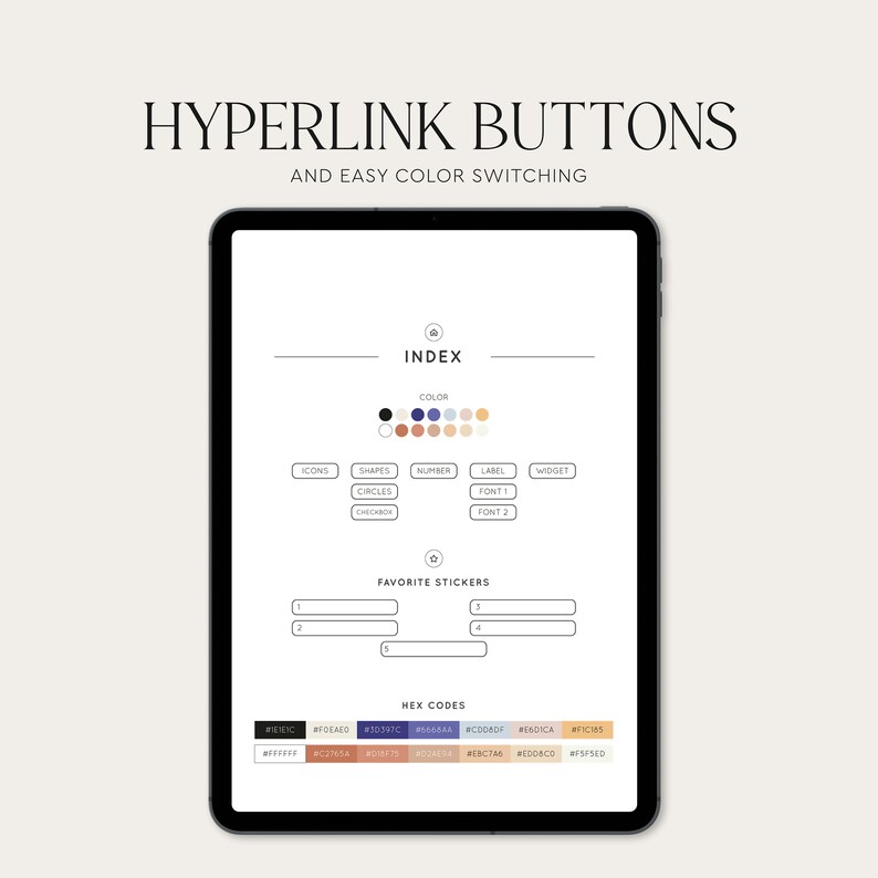 Digital Stickers Book for Goodnotes / Functional Digital Sticker Set ...