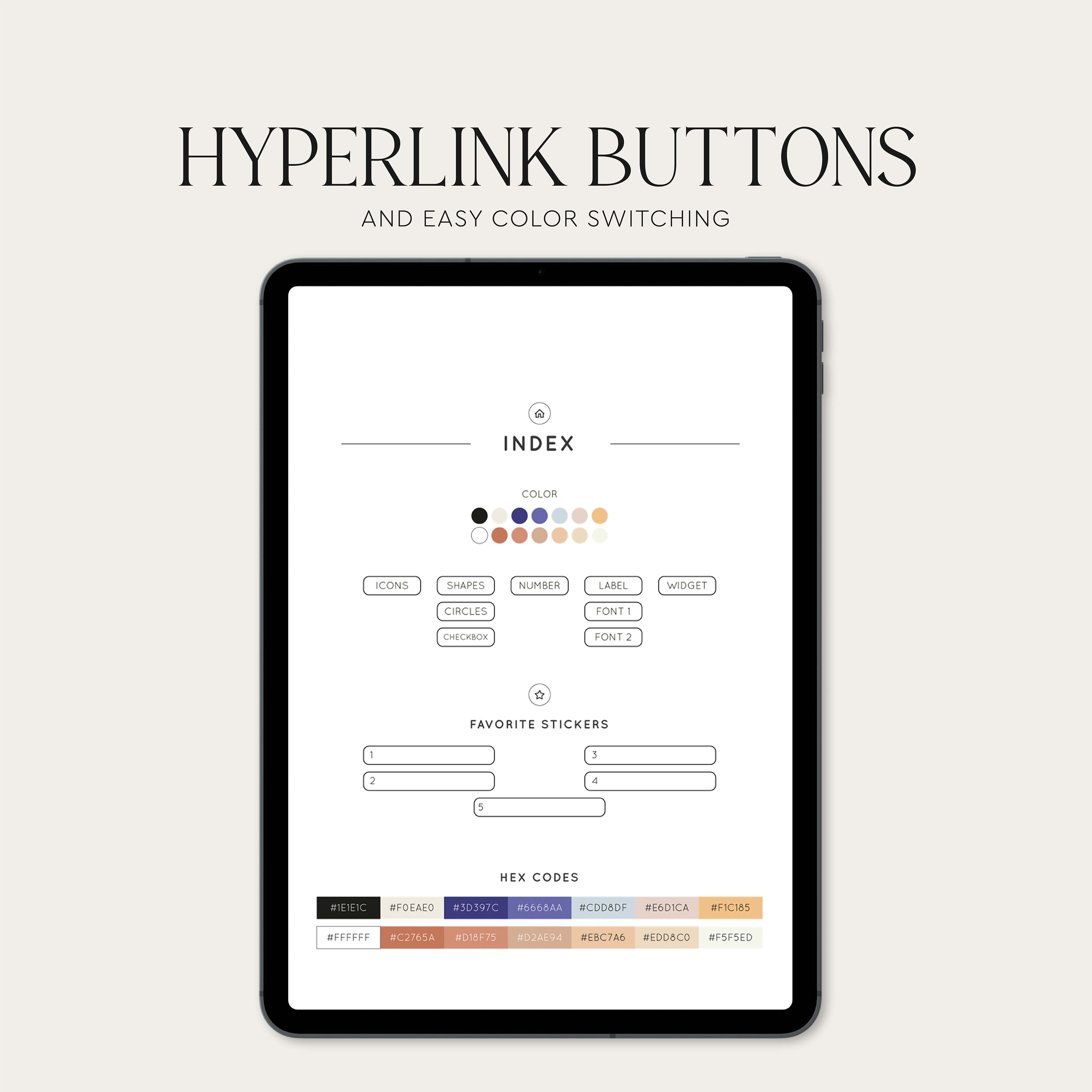 Digital Stickers Book for Goodnotes / Functional Digital Sticker Set ...