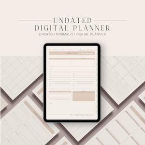 Digital planner for Goodnotes / Ipad planner / Undated yearly planner / Notability planner