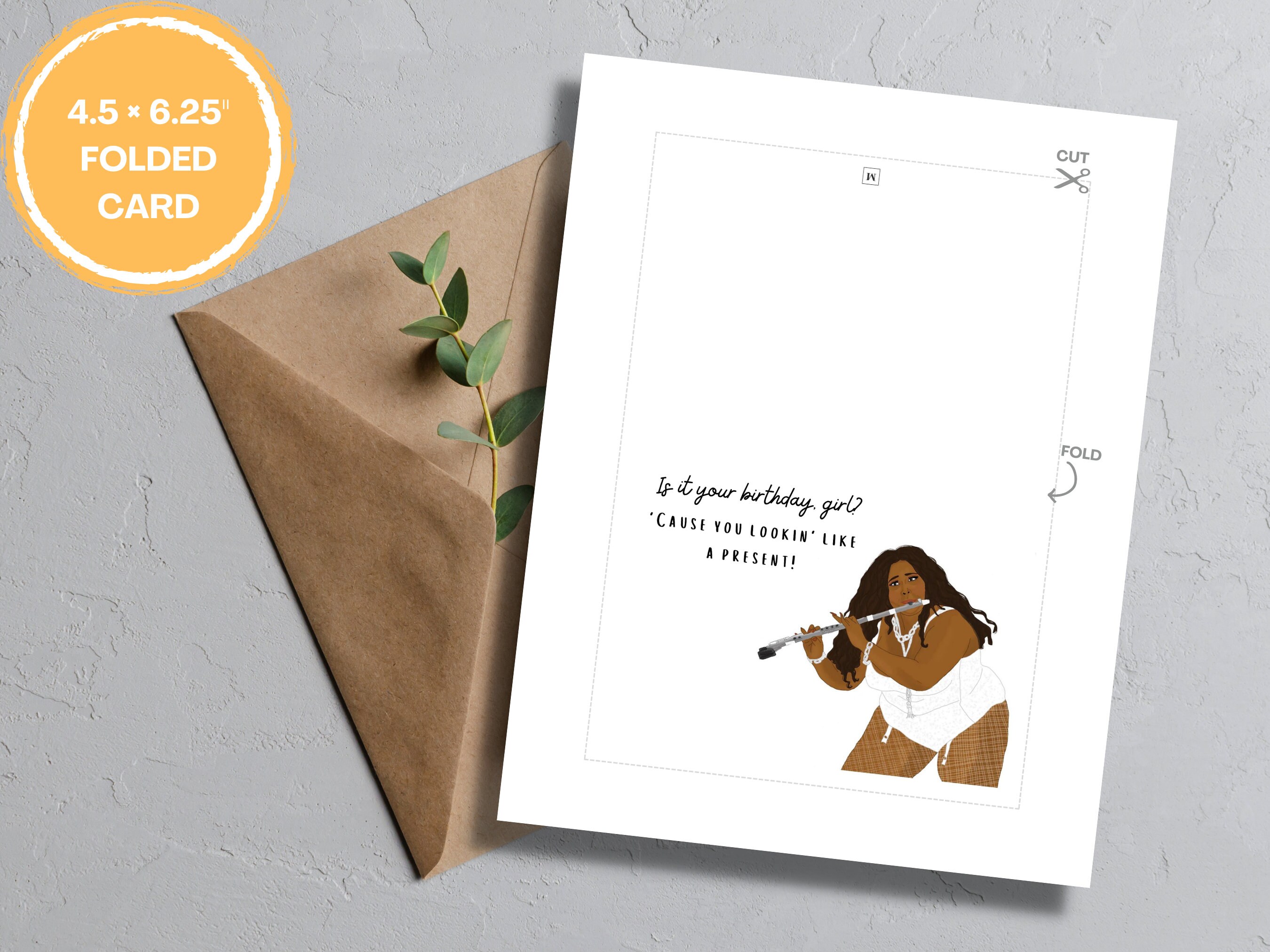 Lizzo Birthday Card Printable Birthday Card Lizzo Card Lizzo Happy ...