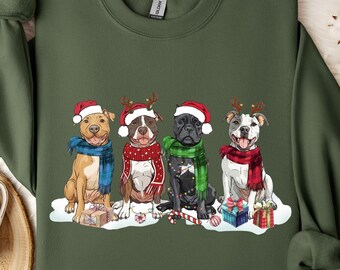 Christmas Dog Sweatshirt 2025, Dog Mom Holiday Hoodie, Cute Pet Lover Gift for Women, Cozy Animal Sweater, Customizable Design