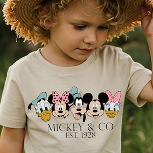 Mickey and Co Est 1928 Kids Shirt, Mickey & Friends Baby Bodysuit, Disney Trip Toddler Shirt, Disney Friends Gift Tee, Vintage Disney 2025