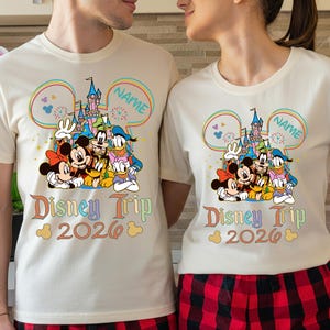 Disney 2026 Shirt, Disneyworld Vacation Shirts, Disney Couple Shirt, Disney Family Tee, Disney Matching Tees afbeelding 4