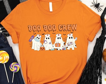 Halloween Nurse Shirt: Spooky Boo Boo Crew Medical Staff Tee