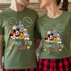 Disney 2026 Shirt, Disneyworld Vacation Shirts, Disney Couple Shirt, Disney Family Tee, Disney Matching Tees afbeelding 3