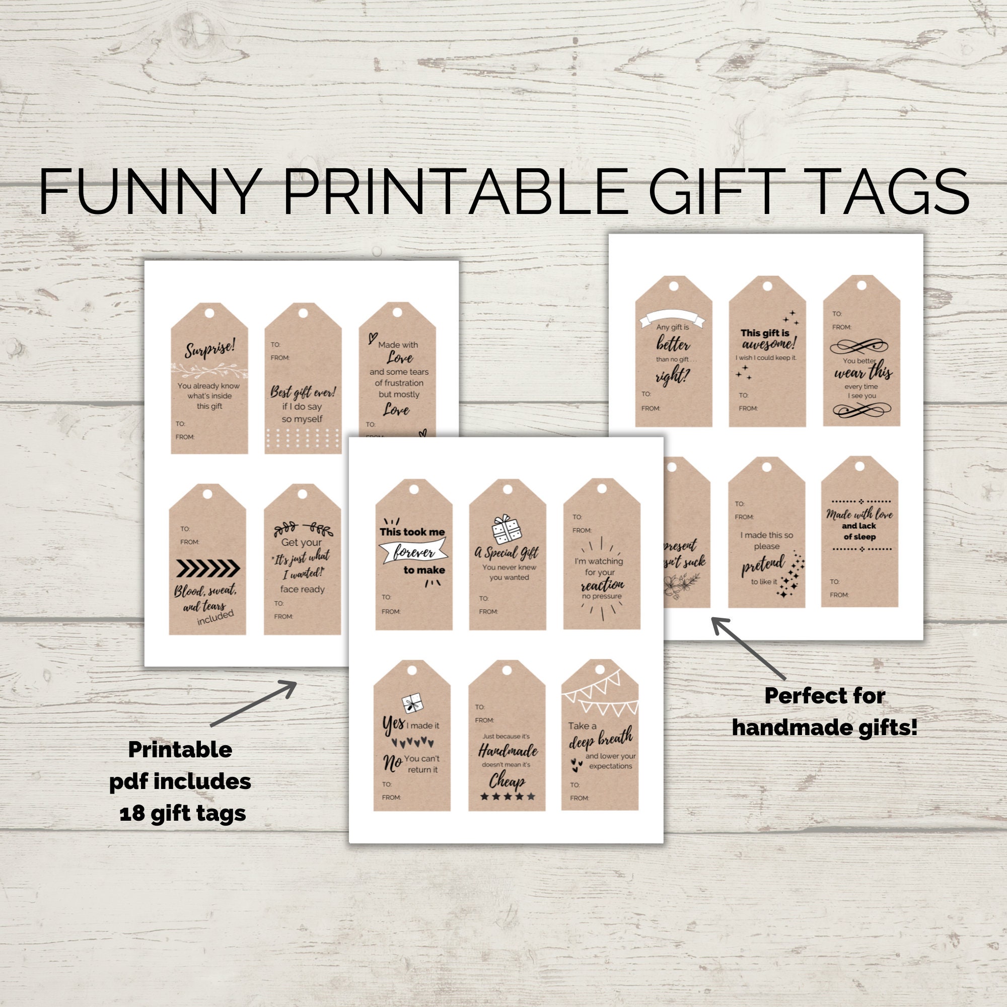 funny-sarcastic-snarky-printable-gift-tags-for-handmade-items-etsy for Handmade Free Printable Gift Tags Printable Funny/sarcastic/snarky Printable Gift Tags for Handmade Items - Etsy for Handmade Free Printable Gift Tags Printable
