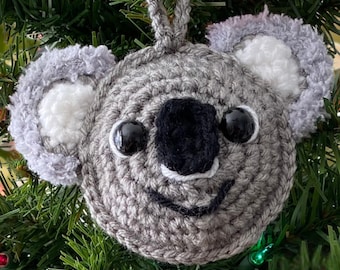 Crochet Pattern - INSTANT PDF DOWNLOAD - Find Me Crafting - Crochet Koala - Cuddle Buddies Baby Blanket - Christmas ornament pattern