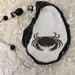 Crab Ornament on oyster shell