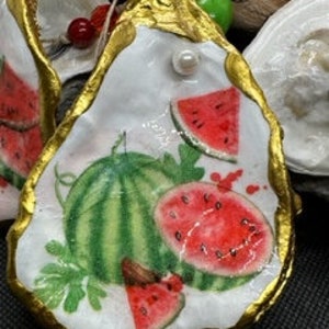 WATERMELON OYSTER ORNAMENTS