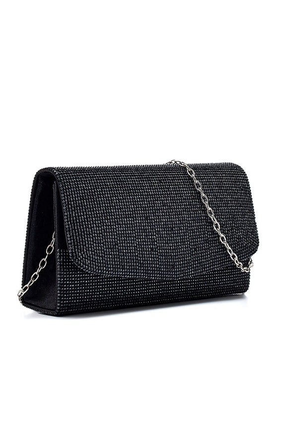 Buy Mafs Women Black Handicraft Embroidery Bling Box Clutch Bag Purse For  Bridal, Casual, Party, Wedding Online at Best Prices in India - JioMart.