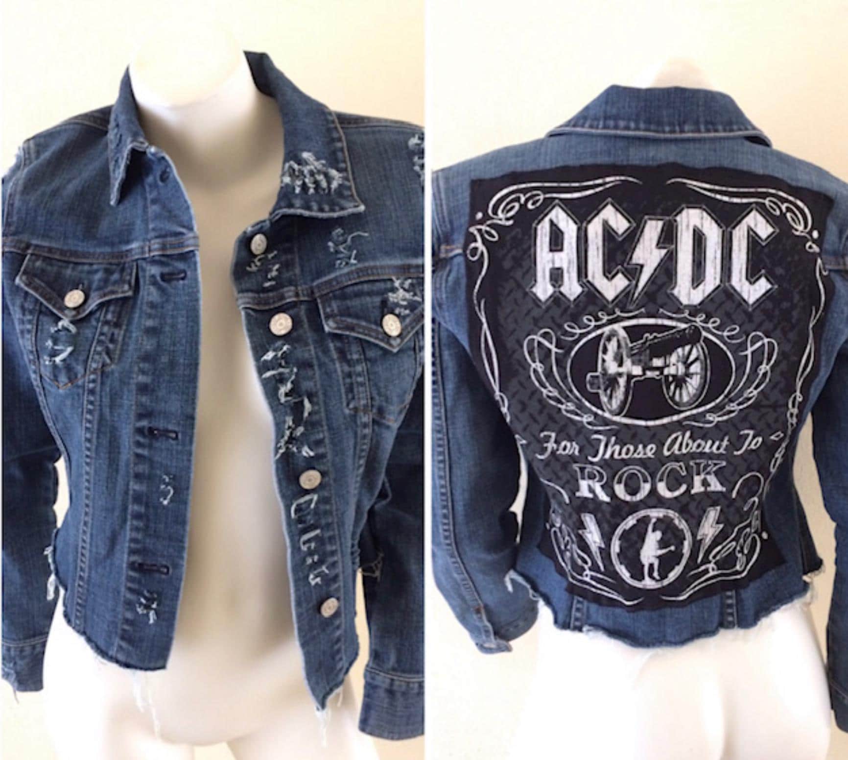 Acdc jean jacket - Etsy 日本