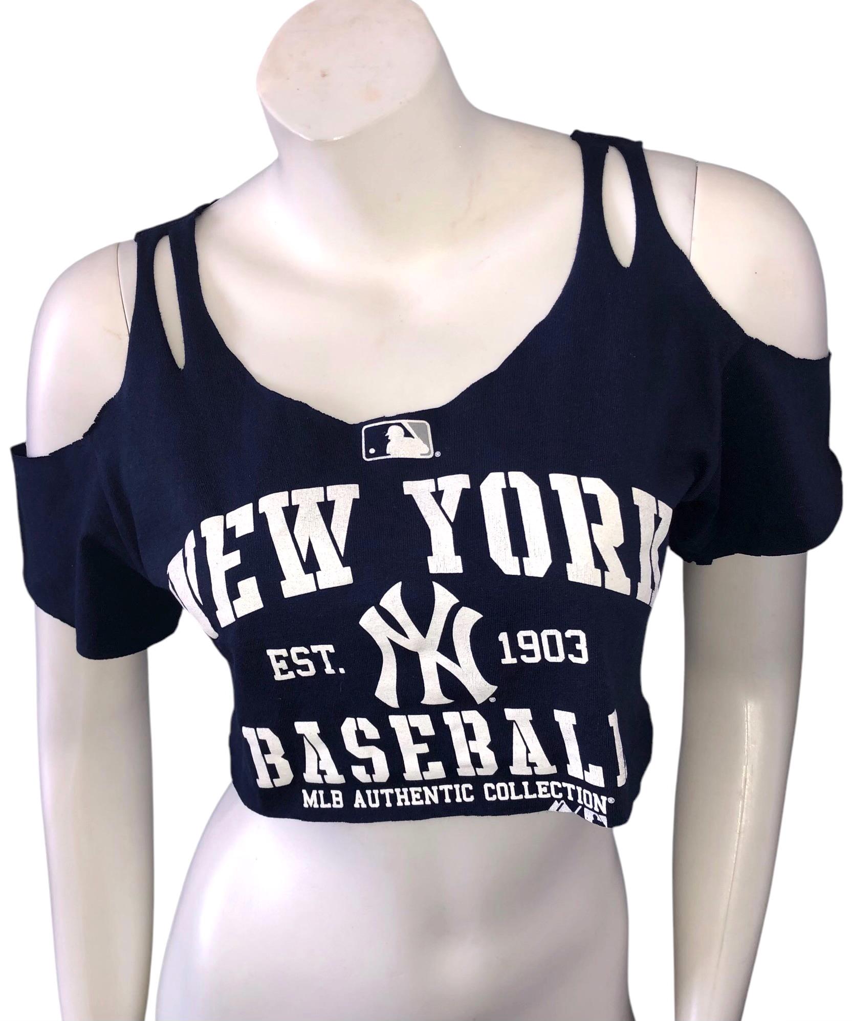 sexy yankees lingerie New York Yankees Lingerie Tie-Top, String or Thong Panty 3 - Sizes XS - LG main image 0
