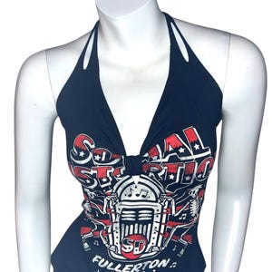 SOCIAL DISTORTION Top con schiena in tessuto tagliato