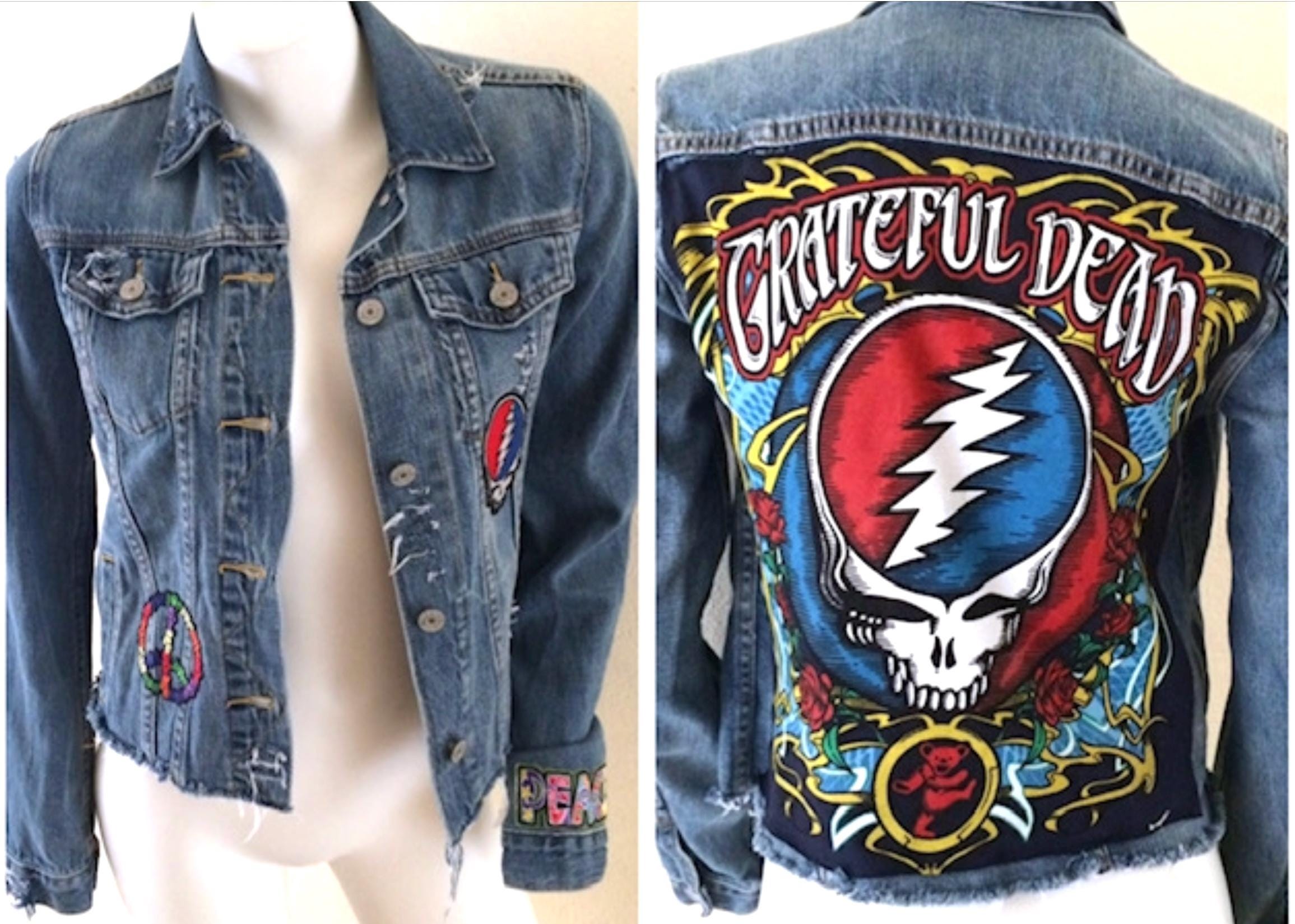 GRATEFUL DEAD PATCH Jean Jacket - Etsy