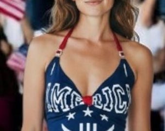 USA WORLD CUP Kundenspezifisches Neckholder-T-Shirt Top
