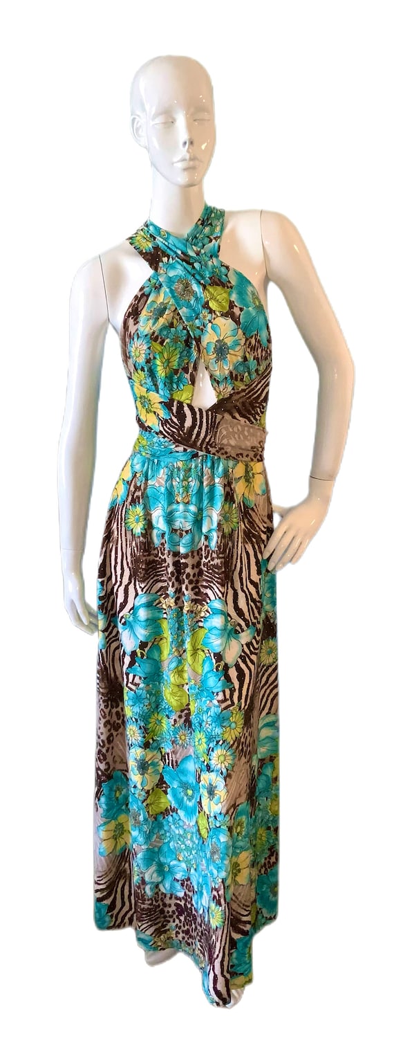 Print CRISS CROSS Halter Dress - Etsy Print CRISS CROSS Halter Dress - Etsy