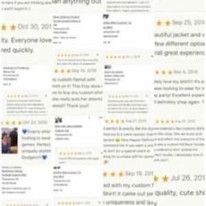 May include: A collage of customer reviews with star ratings and text. The reviews are in a variety of fonts and sizes, with dates ranging from 2019 to 2021. The reviews appear to be positive, with phrases like "very creative" and "amazing".