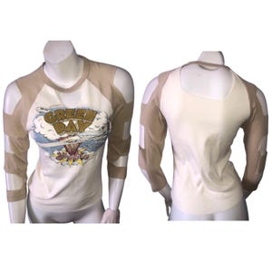 GREEN DAY Cut Out Vintage Style T-Shirt Top