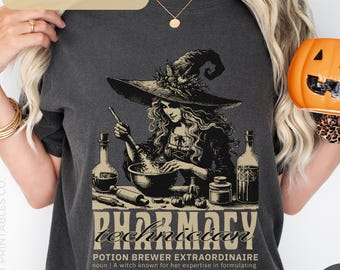 Pharmacy Technician Halloween Shirt, Pharmacy Tech Shirt, Comfort Colors Halloween Shirt, Pharmacy Technician Gifts, Pharmacist Tshirt