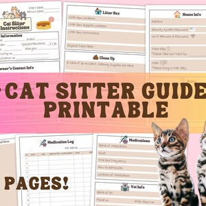 Instructions pour garde d'animaux, Instructions pour garde d'animaux, Liste de contrôle pour garde d'animaux, Bulletin de notes pour garde d'animaux, Notes pour garde d'animaux, Agenda pour garde d'animaux
