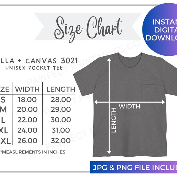Bella Canvas 3480 Size Chart, Bella Canvas 3480 Tank Mockup, Bella and