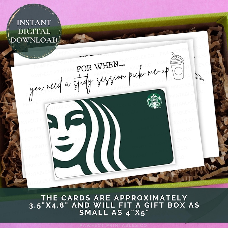 College Survival Kits Printable Gift Card Holder for College Students, High School Graduation Gift Card Holder, College Care Packages image 6