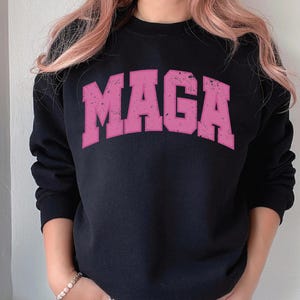 MAGA Varsity Sweatshirt, Make America Great Sweater for Women, Trump 2024 Shirt, Patriotic Gifts for Conservatives image 10