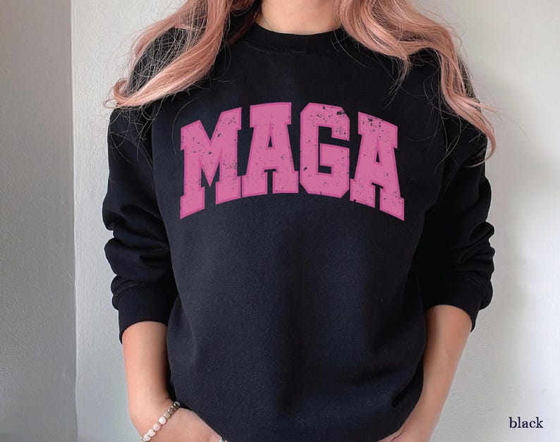 MAGA Varsity Sweatshirt, Make America Great Sweater for Women, Trump 2024 Shirt, Patriotic Gifts for Conservatives image 10
